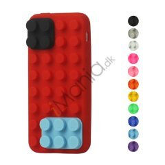 Fleksibel Byggeklods Silikone Cover Case til iPhone 5