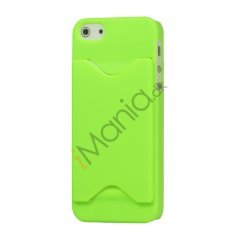 Mat Kreditkort Holder Plastic Case Cover til iPhone 5 - Grøn