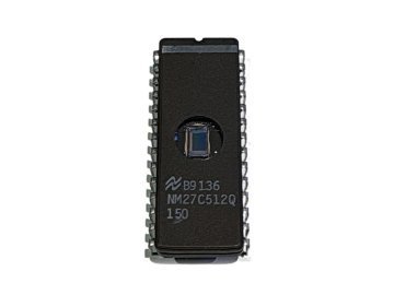 National NM27C512Q-150 64 KB UV-EPROM, brugt, blanktestet
