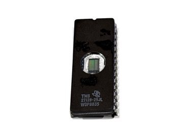 TI TMS27128-25JL 16 KB UV-EPROM, brugt, blanktestet