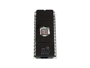 TI TMS2764JL-25 8 KB UV-EPROM, brugt, blanktestet