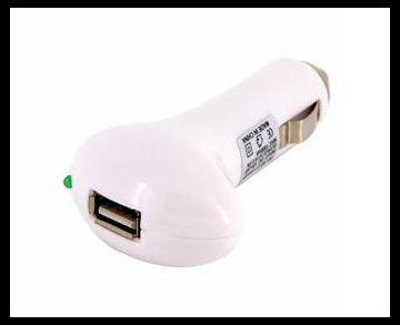 iPhone billader m. USB, hvid