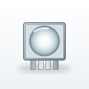 Vishay Telefunken TLWW76 - hvid TELUX LED, 7,62 mm, hulmontering