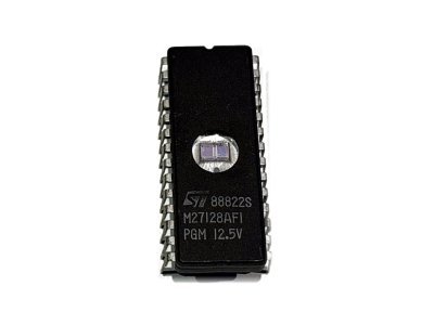 ST M27128AF1 16 KB UV-EPROM, brugt, blanktestet