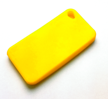 Silikonecover til iPhone 4, gul