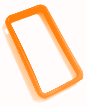 iPhone 4 bumper orange silikone