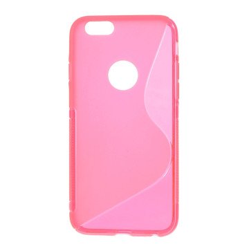 iPhone 6 cover med bølgemønster, pink