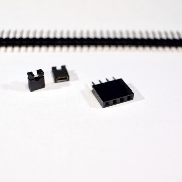 Pinheaders and jumpers for the ROM Programmer