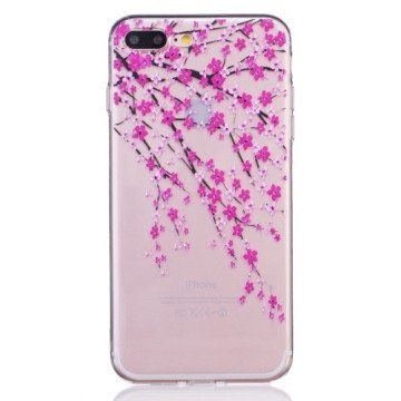 iPhone 7+/8+ TPU cover - Japanske kirsebærblomster