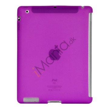 Naked Smart Cover Companion Silikone Taske til Den Nye iPad 2. 3. 4. Gen - Lilla