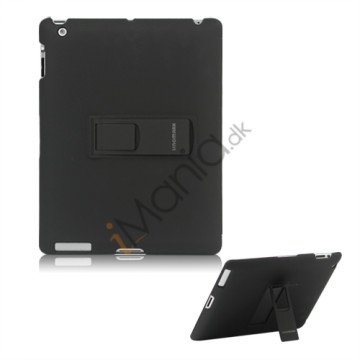 Slim Magnetisk Hard Smart Cover med Stand til Den Nye iPad 2. 3. 4. Generation - Sort