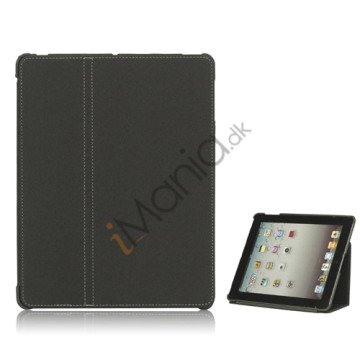 Premium Canvas Folio Case Holder til iPad 2 3 4 - Grå