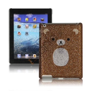 Adorable Rilakkuma Rhinestone Swarovski Taske til den nye iPad 3rd Generation - Brun