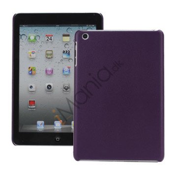 Ultra-slank Lychee Skin Design Hard Cover Case Tilbehør til iPad Mini - Lilla