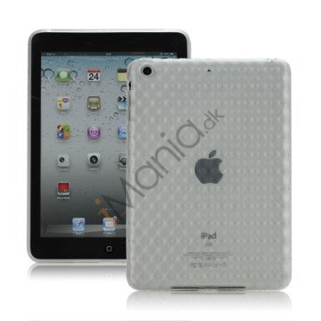 Anti-slip Water Cube Wave TPU Gel Case Cover til iPad Mini - Gennemsigtig