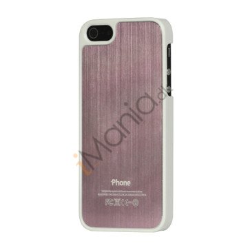 Luksus børstet aluminium Case Cover til iPhone 5 - Pink