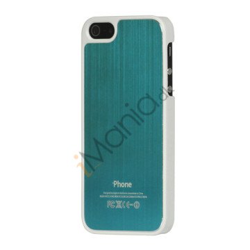 Luksus børstet aluminium Case Cover til iPhone 5 - Blå