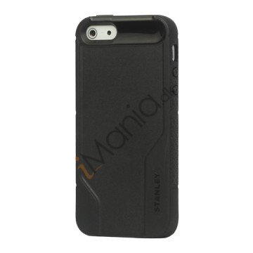 Vacuum Bottle Mønster TPU & Plastic Hybrid Case til iPhone 5 - Sort