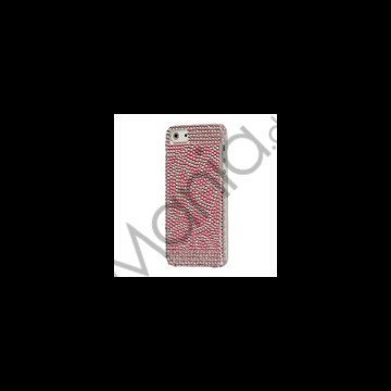 Pink Heart Glitrende Smykkesten Crystal Case iPhone 5 cover