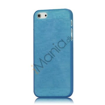0.5mm Ultra Slim Små Checks Hard Case til iPhone 5 - Blå