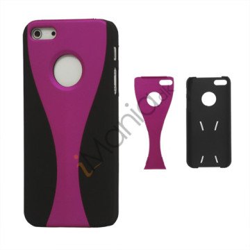 Aftagelig Goblet Hard Beskyttende Case til iPhone 5 - Sort / Rose