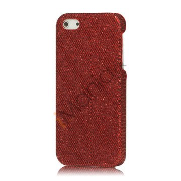 Skinnende Flash Sequin Hard iPhone 5 cover - Rød