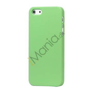 Gummibelagt Mat Hard Back Case til iPhone 5 - Grøn