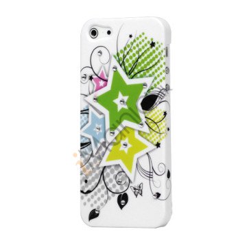 Stars Smykkesten Gummibelagt Hard Case til iPhone 5