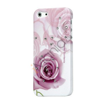 Pink Rose Smykkesten Hard Case iPhone 5 cover