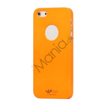 Højglans Plastic Cover Case til iPhone 5 - Orange