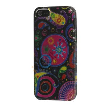 Farverige Blomster Ribbon Snap-On Hard Case til iPhone 5