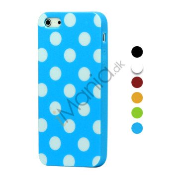 Polka Dot TPU Gele Case til iPhone 5