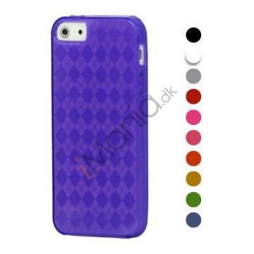 Stylish Grid TPU Gel Case iPhone 5 cover