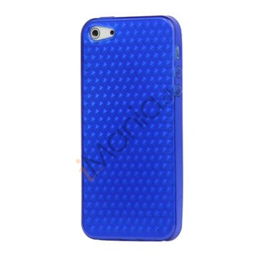 Diamond TPU Gel iPhone 5 cover - Blå