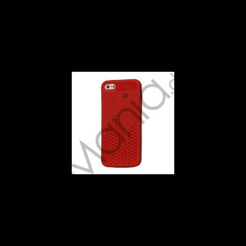 Anti-slip Equalizer TPU Case iPhone 5 cover - Red