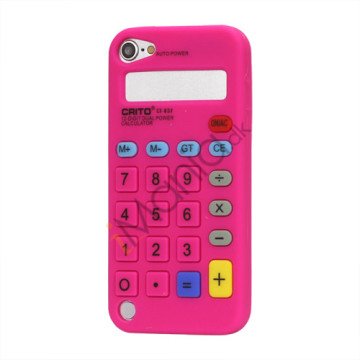 3D Lommeregner Silicone Cover Taske til iPod Touch 5 - Rose