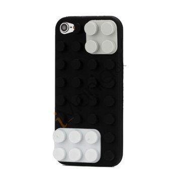 Byggeklods Silicone Cover til iPod Touch 5 - Sort