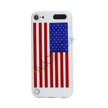 American USA National Flag Blødt Silikone Case Cover til iPod Touch 5