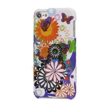 Farverigt blomster og sommerfugle Snap-On Hard Case Tilbehør til iPod Touch 5