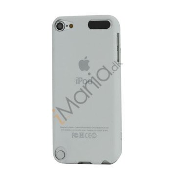 Slim Gummibelagt Beskyttende Hard Case med Apple iPod Logo til iPod Touch 5 - Hvid