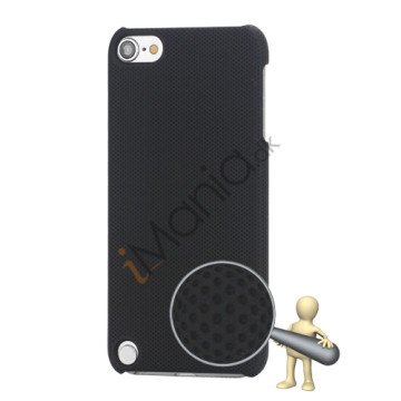 Stærk Hard Gitter Net Skin Case Cover til iPod Touch 5 - Sort