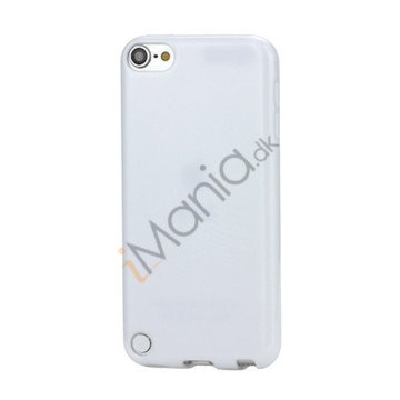 Skinnende Ensfarvet TPU Cover Case til iPod Touch 5 - Hvid