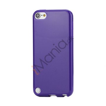 Skinnende Ensfarvet TPU Cover Case til iPod Touch 5 - Lilla