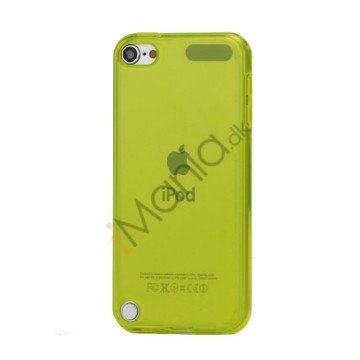 Glat Frosted Fleksibel TPU Gel Skin Cover til iPod Touch 5 - Transparent Gul