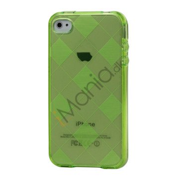 Ternet iPhone 4 4S TPU Cover - Grøn