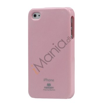 GlitterPulver TPU-Gummicover til iPhone 4 4S - Pink