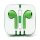 iPhone 5 headset - Grøn