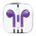 iPhone 5 headset - Lilla