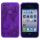 Blomstret iPhone 4 TPU cover, lilla