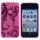 Blomstret iPhone 4 TPU cover, pink